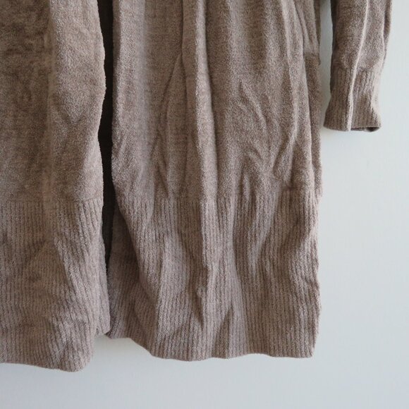 BAREFOOT DREAMS CozyChic Ultra Lite Knit Duster Cardigan in Neutral Tan - Size S - Picture 10 of 15
